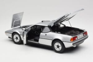 BMW M1 Silver Metallic Norev 1:18 183226 Diecast - image 5 of 8