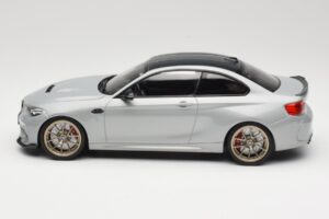 BMW M2 CS F87 Silver with Gold Wheels Minichamps 1:18 155021028 Diecast - image 3 of 6