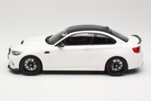 BMW M2 CS F87 White with Black Wheels Minichamps 1:18 155021025 Diecast - image 3 of 6