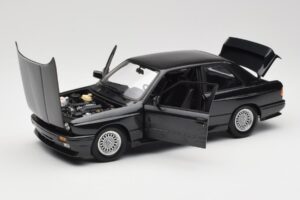 BMW M3 E30 Black Metallic Minichamps 1:18 180020306 Diecast - image 2 of 8