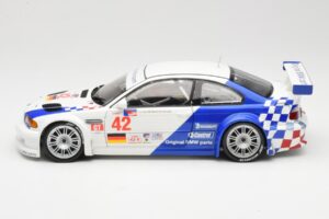 BMW M3 E46 GTR #42 J. Lehto / P. Ekblom ALMS 2001 Minichamps 1:18 100012142 Diecast - image 4 of 8