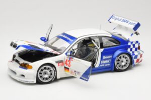 BMW M3 E46 GTR #43 D. Muller ALMS 2001 Minichamps 1:18 100012143 Diecast - image 2 of 8