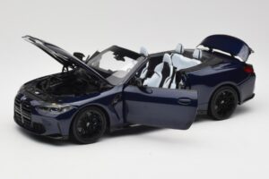 BMW M4 G82 Cabriolet Blue Metallic Minichamps 1:18 110021031 Diecast - image 2 of 8