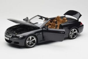 BMW M6 E64 Cabriolet Sapphire Black Kyosho 1:18 80430417424 Diecast - image 2 of 9