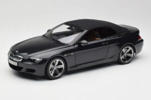 BMW M6 E64 Cabriolet Sapphire Black Kyosho 1:18 80430417424 Diecast - image 3 of 9