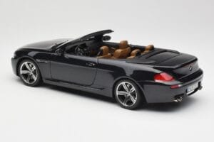 BMW M6 E64 Cabriolet Sapphire Black Kyosho 1:18 80430417424 Diecast - image 8 of 9