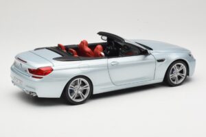 BMW M6 F12 Convertible Silverstone Silver Paragon 1:18 8043225656 Diecast - image 3 of 8