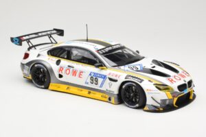 BMW M6 GT3 Rowe Racing #99 M. Basseng / M. Martin 24 Hours Nurburgring 2017 Minichamps 1:18 155172699 Diecast - image 4 of 6