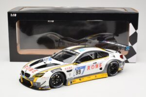 BMW M6 GT3 Rowe Racing #99 M. Basseng / M. Martin 24 Hours Nurburgring 2017 Minichamps 1:18 155172699 Diecast - image 6 of 6