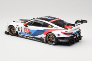 BMW M8 GTE Team RLL C. De Phillippi / B. Auberlen 2nd in Class 12 Hours of Sebring 2018 Minichamps 1:18 155182925 Diecast - image 5 of 6