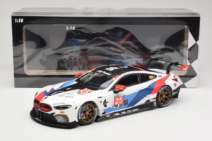 BMW M8 GTE Team RLL C. De Phillippi / B. Auberlen 2nd in Class 12 Hours of Sebring 2018 Minichamps 1:18 155182925 Diecast - image 6 of 6