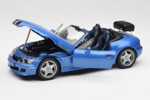 BMW Z3 M Roadster With Luggage Rack Blue Metallic UT Models 1:18 20416 Diecast - image 2 of 8