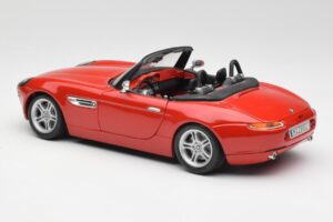 BMW Z8 E52 Red Metallic Bburago 1:18 18-12032 Diecast - image 7 of 8