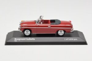 Borgward Isabella Cabriolet Red Minichamps 1:43 400096060 Diecast