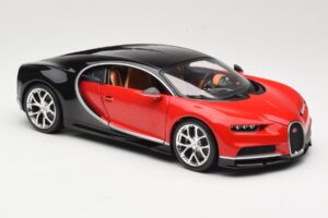 Bugatti Chiron Black & Red Bburago 1:18 18-11040 Diecast - image 6 of 8