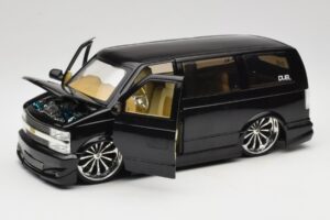 Chevrolet Astro Van Tuned Black Jada 1:18 63122 Diecast - image 2 of 8