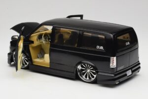 Chevrolet Astro Van Tuned Black Jada 1:18 63122 Diecast - image 5 of 8