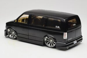 Chevrolet Astro Van Tuned Black Jada 1:18 63122 Diecast - image 7 of 8
