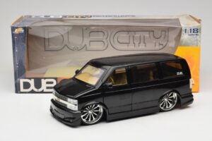 Chevrolet Astro Van Tuned Black Jada 1:18 63122 Diecast - image 8 of 8