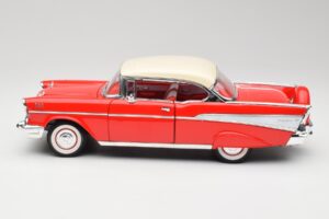 Chevrolet Bel Air Matador Red & India Ivory Road Legends 1:18 92109 Diecast - image 4 of 8