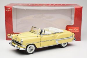 Chevrolet Bel Air Convertible Yellow Sun Star 1:18 1712 Diecast - image 8 of 8