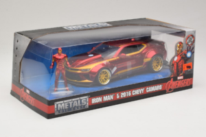 Chevrolet Camaro Iron Man With Figure Metals Diecast 1:24 99724 Diecast - image 2 of 3