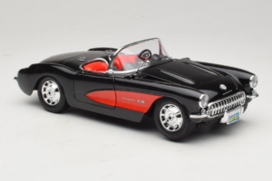 Chevrolet Corvette C1 Black & Red Bburago 1:18 3034-M1 Diecast - image 6 of 8