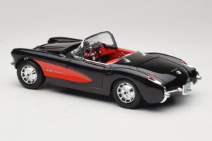 Chevrolet Corvette C1 Black & Red Bburago 1:18 3034-M1 Diecast - image 7 of 8
