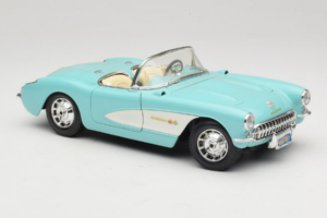 Chevrolet Corvette C1 Blue & White Bburago 1:18 3024-M2 Diecast - image 6 of 8
