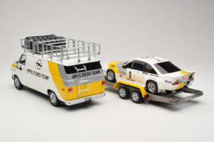 Opel Manta 400 Group B Rally Tour de Corse 1984 With Chevrolet G30 Service Van Otto 1:18 OT491 Resin - image 2 of 13