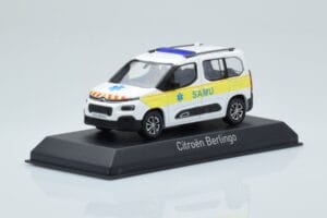 Citroen Berlingo Ambulance SAMU White Yellow Norev 1:43 155769 Diecast - image 2 of 4