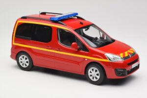 Citroen Berlingo II Pompiers Red Norev 1:18 181641 Diecast - image 4 of 6