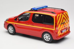 Citroen Berlingo II Pompiers Red Norev 1:18 181641 Diecast - image 5 of 6