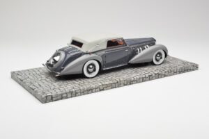 Delage D8 120 Cabriolet Grey & Dark Grey Minichamps 1:18 107115134 Diecast - image 2 of 6
