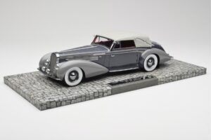 Delage D8 120 Cabriolet Grey & Dark Grey Minichamps 1:18 107115134 Diecast