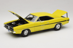 Dodge Charger R/T Yellow Dirty Mary Crazy Larry Auto World 1:18 AWSS101/06 Diecast - image 2 of 8