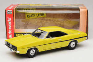 Dodge Charger R/T Yellow Dirty Mary Crazy Larry Auto World 1:18 AWSS101/06 Diecast - image 8 of 8