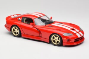 Dodge Viper GTS Red Bburago 1:18 3075 Diecast - image 6 of 8