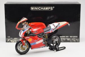 Ducati 998R WSB #1 T. Bayliss Ducati Infostrada 2002 Minichamps 1:12 122021201 Diecast - image 6 of 6