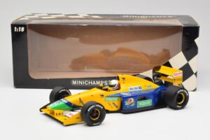 Benetton B191 #19 M. Schumacher F1 1991 Minichamps 1:18 100910119 Diecast - image 6 of 6