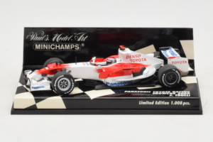 Toyota TF108 #9 J. Trulli Panasonic Toyota Racing Showcar F1 2008 Minichamps 1:43 400080081 Diecast