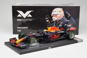 Red Bull RB16B #33 M. Verstappen Emilia Romagna GP Winner 2021 Minichamps 1:18 113210233T Diecast - image 6 of 6