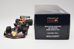 Red Bull RB18 #1 M. Verstappen France GP Winner 2022 Minichamps 1:18 110221201 Diecast - image 7 of 7