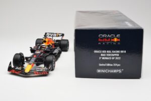 Red Bull RB18 #1 M. Verstappen Monaco GP 3rd Wet 2022 Minichamps 1:18 110220701 Diecast - image 7 of 7