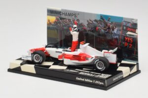 Toyota TF105 #16 J. Trulli Malaysia GP Podium 2005 Minichamps 1:43 400050116 Diecast - image 3 of 4