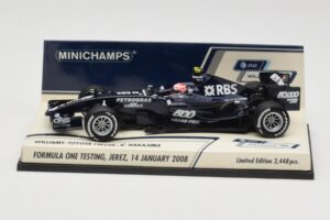 Williams Toyota FW29B K. Nakajima Jerez Test 14 January 2008 Minichamps 1:43 400080108 Diecast