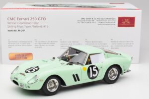Ferrari 250 GTO #15 S. Moss / G. Hill Goodwood 1962 CMC 1:18 M-247 Diecast - image 6 of 6