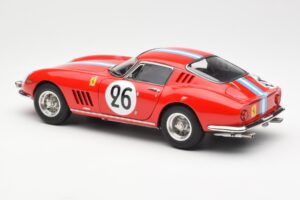 Ferrari 275 GTB Competizione #26 G. Biscaldi / A. de Bourbon Team Hugus 24 Hours of Le Mans 1966 CMC 1:18 M-199 Diecast - image 5 of 6