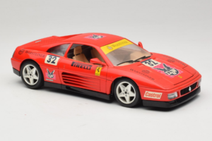 Ferrari 348 TB #32 Pirelli Red 1989 Bburago 1:18 3039-P1 Diecast - image 6 of 8