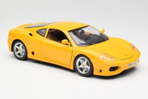 Ferrari 360 Modena Yellow Bburago 1:18 3368 Diecast - image 6 of 8